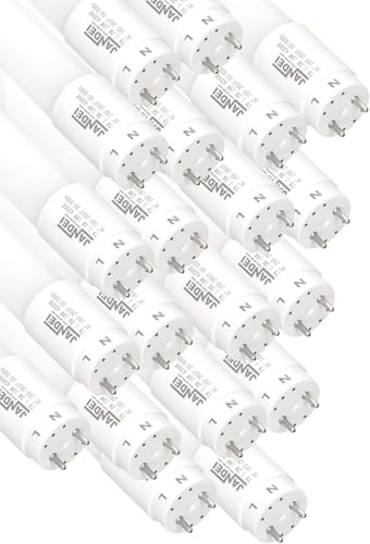 Jandei - Pack 20 Tubo LED 120cm 18W, Blanco Frío 6000K, 2160 Lúmenes, Standard T8 Conector G13, Reemplaza Neón Fluorescente 36W, Iluminación de Oficinas, Pasillos, Garajes, Conexión 1 Lado