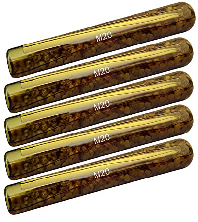 5x cartouche d'ancrage composite M20 pour foret Ø 25 mm en mortier de résine synthétique Cartouche en verre Cartouche de mortier Cheville chimique