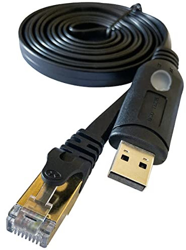 DSD TECH SH-RJ45E Câble USB vers console avec puce CH340C pour commutateurs de routeurs 1.8M/5.9FT