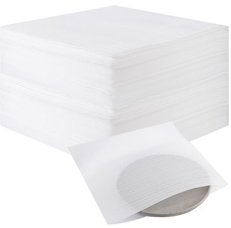 WUFANC Verpackungsmaterial 100 Stück, Packpapier Umzug, Schaumfolie 30 x 30 cm Können Gläser Schützen, Geschirr, Weinflaschen, Luftpolsterfolie Bilderrahmen Transportieren, Einpackpapier Umzug