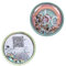 LÄSSIG Anhänger und Patches Set (2 Stk.) mit Druckknopf/School Patches blue/mint