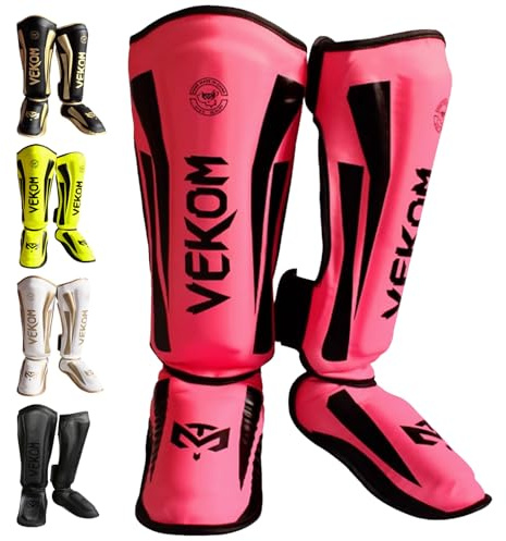 Piedi Protezione Shin Guard,Parastinchi Da Muay Thai,Parastinchi Kick Boxing,Traspiranti,Elastico,Facile Da Indossare,Per Calci In Kickboxing,Muay Thai E Altre Arti Marziali