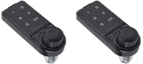 Remingtape 2X Cerradura de Combinación, Acceso Una la Puerta Gabinete de Seguridad Electrónico Digital Armario Codificado Teclado de Contacto Contraseña Cerradura de Acceso con Llave-A