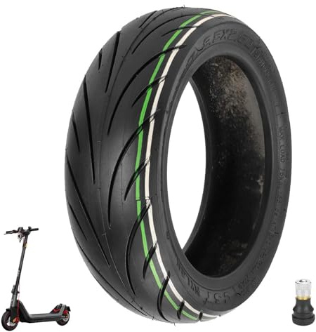 Prodrocam 9,5 x 2,50 Neumático de repuesto para NIU KQi3 Sports/Pro/Max patinete eléctrico CST 9,5 pulgadas Neumático sin cámara Schlauchlose Vácuom Ruedas de repuesto delanteras/traseras, con válvula