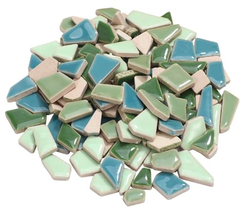 TOVINANNA Piastrelle di 200 G Assortimento di Pietre Irregolari Colorate per Materiali Resistenti e Sicuri per Decorazione Casa Giardino e Artigianali