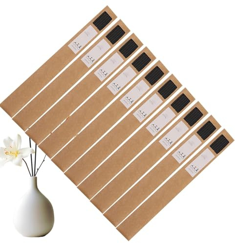 Varillas aromáticas de aceites esenciales, 60 varillas de ratán de 23 cm, para el hogar, dormitorio, salón, cocina, coche, hotel, restaurante
