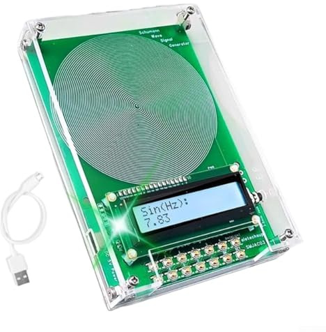 Générateur de fréquence V2 avec fréquence réglable de 0,1 Hz à 30 kHz avec résonance SchumannWave 7,83 Hz USB et options d'alimentation CC pour soulager le stress