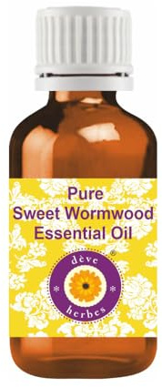 Deve Herbes Pure Sweet Wormwood Essential Oil (Artemisia annua) Non-Sticky | Non-Greasy | Fresh Herbal Aroma | for Aromatherapy, Massage & DIY Use | Steam Distilled 10ml