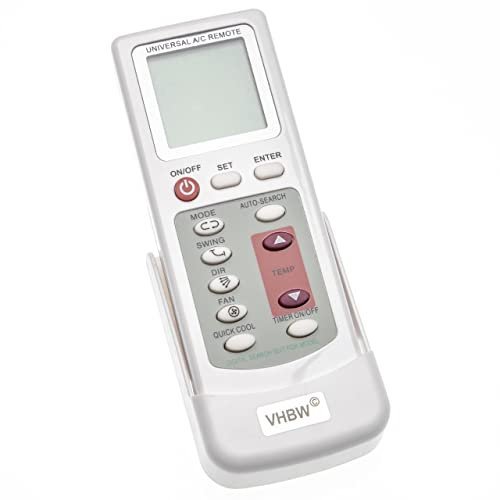 vhbw Universal Fernbedienung kompatibel mit Electrolux, Fujitsu, Samsung, Toshiba, Whirlpool Klimaanlagen