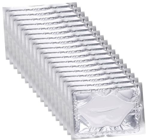 Healeved 25st Goldene Augenklappe Lippenpads Kollagen-lippenmasken Nachtmaske Schlafmasken Unter Mundpflaster Lippen-gel-pads Werkzeug Pflanzenfasern Weiß Wesen Haushalt