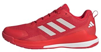 adidas Novaflight 2 inomhussko, yttermaterial av textil, röd, Pure Ruby Zero Metalic Cloud White, 46 EU