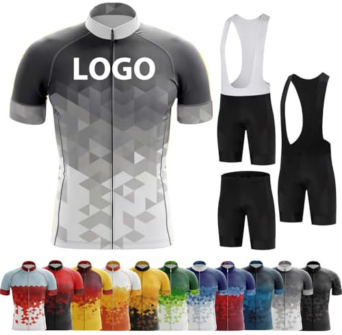 COITROZR Personalisiertes Radsporttrikot Individuelles Kurzarm-MTB-Rennradtrikots für Herren mit schneller Trocknung mit Team Namen Logo(I)