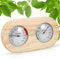 ALLOMN Sauna Thermometer Hygrometer Holz, 2 in 1 Sauna Thermometer Hygrometer Digital Thermo-Hygrometer Saunathermometer Hygrometer für Saunaraum Dampfbad Werkstatt Lager Schule Markt