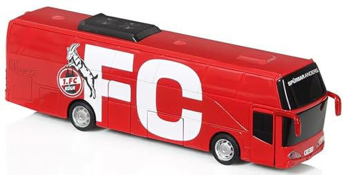 1. FC Köln Leksaksbuss med ljud | Lagbuss | 20 cm | buss