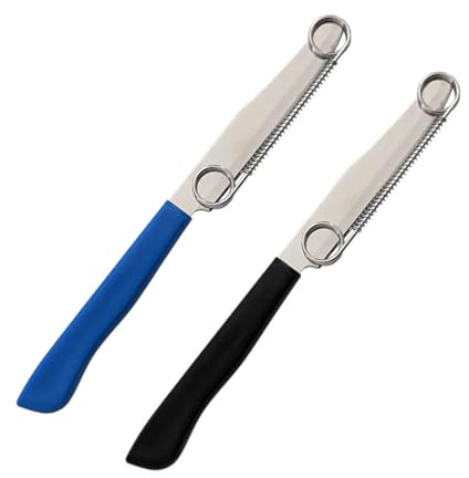 YIPFEN 2 Pezzi Coltello di, Coltello Magico Compatibile con, Coltello da Cucina Multiuso, Taglia Rapido, Strumento Magico(Nero + Blu)