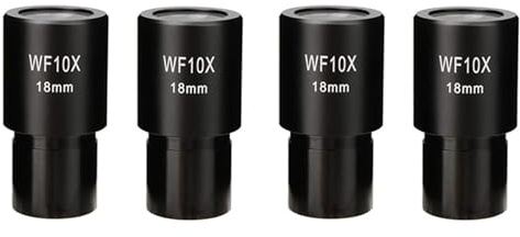 Janasiba 8 Pezzi WF10X Oculare Grandangolare Microscopio Biologico Lente Ottica Oculare Grandangolare 23,2 mm Dimensioni di Montaggio