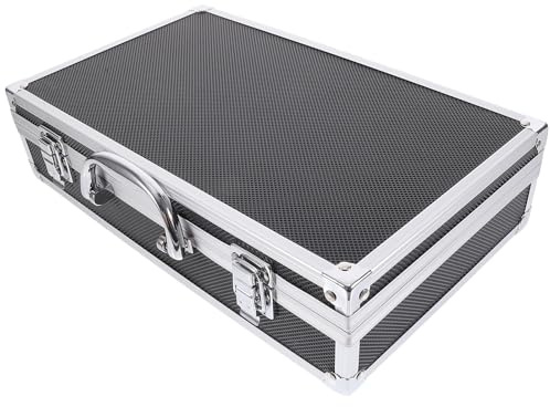 NUSITOU Maleta Multi-Slot para Estructura Micrófonos Guardar Inalámbricos Aluminio Aleación Esponja Ligera de de y para Sala de Karaoke y Grabación