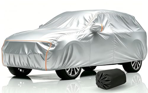 Copertura Auto Per Esterno Per Lancia Delta III (844) 2008-2011,Telo Copri Auto con Strisce Riflettenti Telo copriauto Tessuto Oxford Antipolvere Protezione Dal Sole