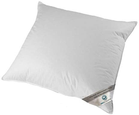 Horst Schäfer 3-Kammer Daunen-Federkissen | Kopfkissen 80x80 cm | kuschelweich und stützend