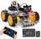 OSOYOO Electric Smart Robotic Car Set - for Arduino UNO - Electronic Starter Kit - With Line Tracking Module - Wifi control - Object Follow - Educational Robotic Kits - for Kids Teens Adults