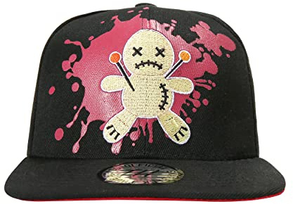 True Heads Halloween Party Voodoo Doll Black Witch Dark Curse Fancy Dress Costume Snapback Baseball Cap, 7-7 1/2