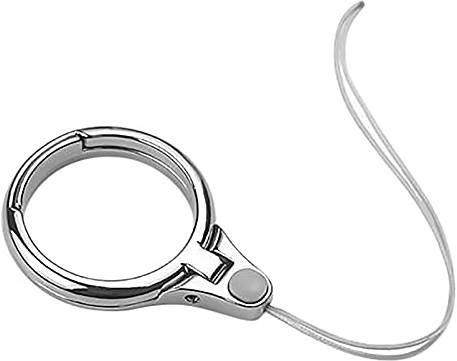 Benoon Portachiavi con cordino per cinturino, Laccetti per Cellulari, Cordino per Anello Telefonico, Corda per Anello per Portachiavi Argento