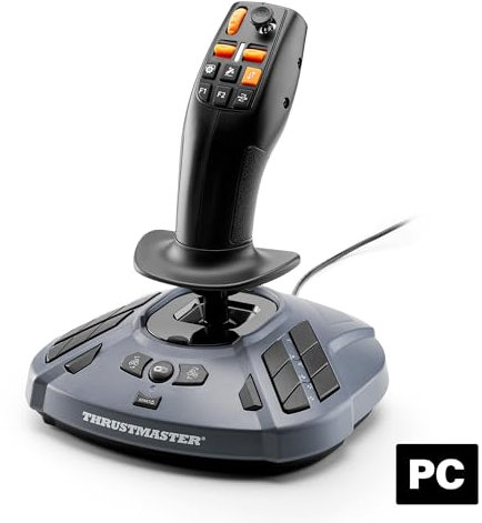 Thrustmaster SimTask FarmStick - Joystick de simulation agricole de haute précision avec boutons programmables pour PC