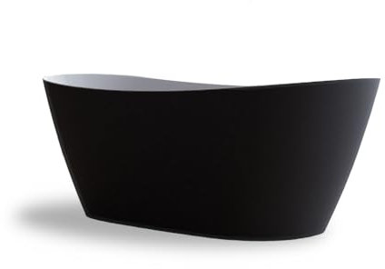 SPALINA Venecia Noire - Bañera exenta Oval L. 170 x l. 80 cm