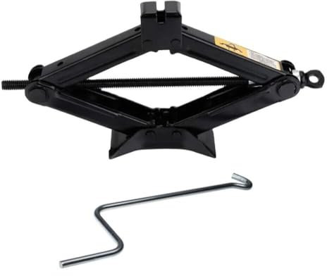 topolenashop Cric Crick A Pantografo Sollevatore Manuale 2 Tonnellate Auto Ruote 2000Kg 2.OTA