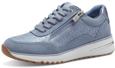 MARCO TOZZI Sneaker da Donna Piatte con Chiusura Lampo, Tempo Libero, Polar Comb, 41 EU