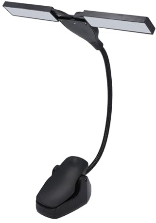 Rechargeable Piano Light LED Reading Lamp with 3 Brightness Levels 28 LEDs USB Charging Flexible Metal Hose for Music Stand