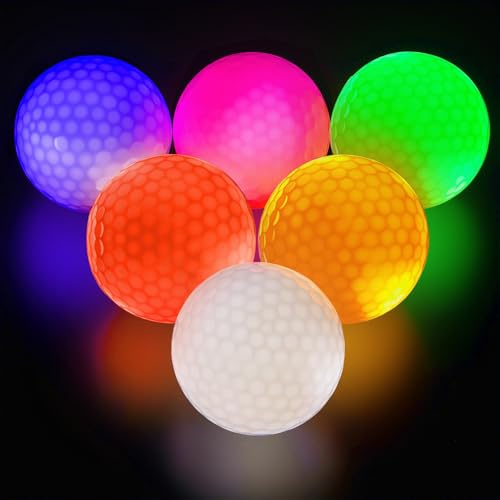 flintronic 6 stycken LED-golfbollar
