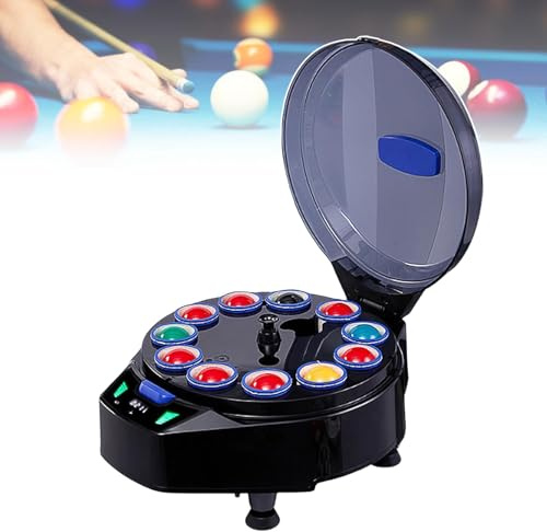 Poleringsmaskin för biljardrengöring för pool och snookerbollar – automatisk pekskärmskontroll med röstpåminnelse