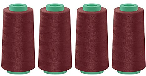 dalipo - Polyester Overlockgarn 4 x 2500m, bordeaux