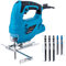 Sierra de Calar, KATSU 400W Sierra Calar Eléctrica con 5 Hojas, 0~3000 SPM, ± 45° Corte, Velocidades Variables, para Cotar Metal, Madera y Plástico (Rango Económico) 101624