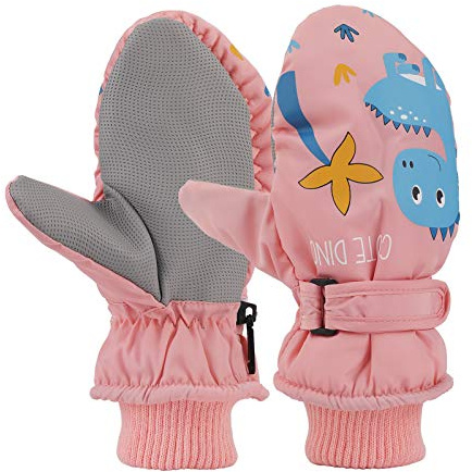 QKURT Niño Guantes de Esquí, Guantes de EsquíInvierno Manoplas para Clima frío para niñas y niños para niños de 4 a 9 años Trineo Snowboard Patinaje Ciclismo Correr y Actividades al Aire Libre