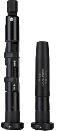 Topeak Plug’n Tool Mountain – Dual Handlebar-End Hidden Kits with 3.5mm Tubeless Plug Repair, Tire Plugs & 7 Multi Bits – Compact MTB Repair System, On-Trail Maintenance