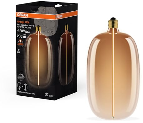 OSRAM Vintage 1906 Big Elipse Oval är en dimbar LED-lampa med en | , LED Lamps, 145.00 Millimetres dia, , 1-Pack