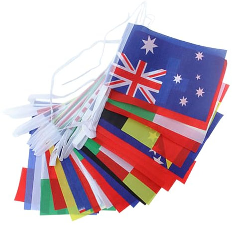 Mipcase 1satz Fans Wimpel Ketten Fahnen Banner Für Fußball-events Lange Fußball Party-dekoration Für Sportbars Feiern Und Internationale Veranstaltungen