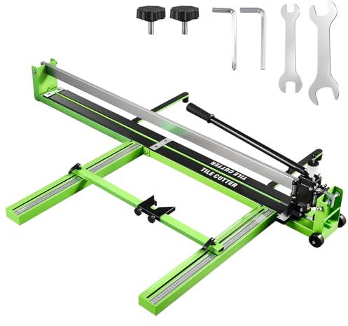 Sakerplus 31 Manual Tile Cutter, Professional 1.4 Cutting Capacity Tile Cutter with Laser Guide, Tile Cutting Hand Tool with Anti-Slip Base for Precision Porcelain and Ceramic Tile Cutting (31 inch)