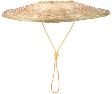 DIYEAH Conical Hat for Kids, Japanese Kasa Hat, Straw Sun Visor, Cone Cap for Ninja Cosplay, Halloween, Outdoor Activities