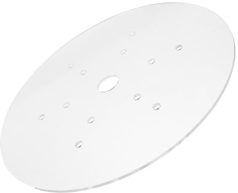 SUPVOX Round Fish Tank Jump Cover 19cm, Transparent Acrylic Aquarium Protective Lid, Anti-Jump Canopy Top for Fish Bowls and Small Tanks