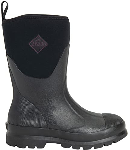 MUCK Women's Chore Classic Mid Boot, Black, Size 7(M)