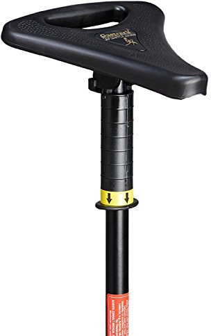 Gastrock Sitzstock Walker höhenverstellbar mit Klappgriff Farbe grün