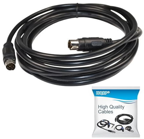 HQRP 9-pin Male to 9-pin Male (M/M) Audio Input Cable Compatible with Bose 302580-1001 Replacement for Lifestyle 135 235 48 T10 V20 ; CineMate 130 ; SoundTouch 130