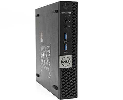Mini-PC DELL Optiplex 5050 Micro i3 6100T 3,2 GHz DDR4 RAM upp till 32 GB SSD M.2 NVMe upp till 2 TB Windows 10 Pro stationär dator liten företagsdator, kontor, hem, arbete, DAD Smartworking