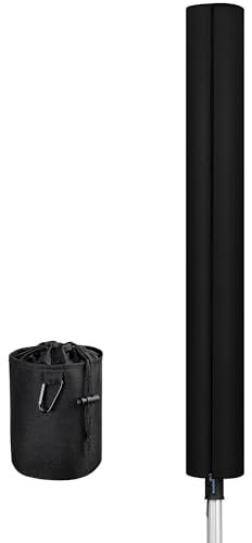 Dokon Schutzhülle für Wäschespinne mit Reißverschluss Wetterfest Wäschespinne Abdeckung Winterfest Anti-UV Robustes 420D Oxford-Gewebe Wäscheschirme Hülle mit Wäscheklammerbeutel - 180x15x15cm