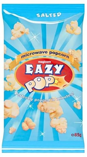 EAZYPOP Microwave Popcorn 85g (Salted Flavour, Pack of 16)