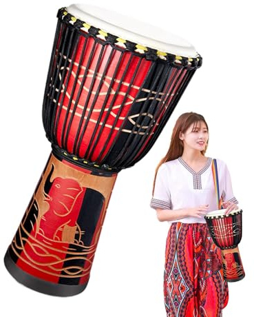 Bongo Drum, Bongo Drums vuxna | Flerfärgad 8 tums afrikansk inspirerad handtrumma med afrikansk trumma | slagverksinstrument för musikverktyg, konstnärlig musikdekoration