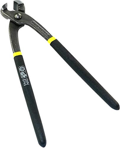 AERZETIX - Tenazas/Alicates rusos para atar alambre 250mm - Alicates para cortar alambre para barras de refuerzo de hormigón - DIN 5743 - Bi-funcional - Mango antideslizante - Acero - C45788